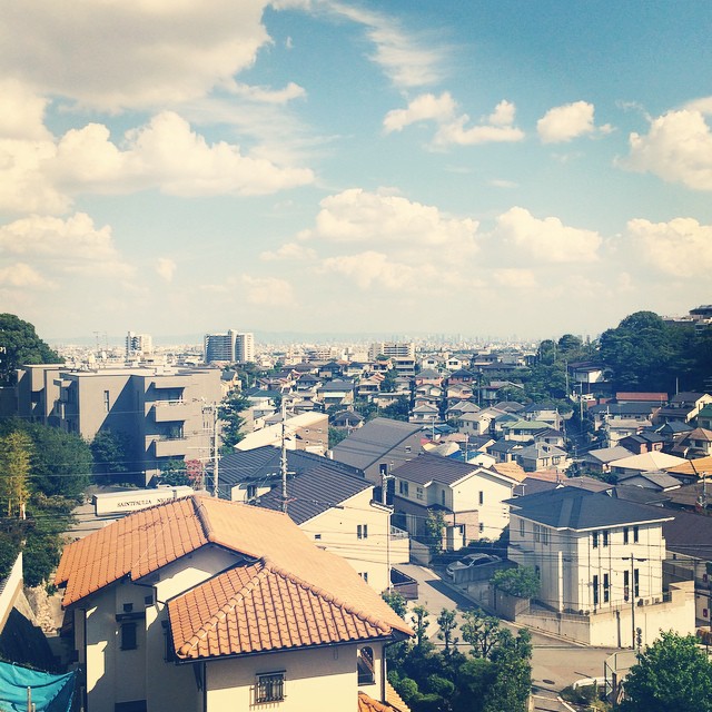 仁川から望む大阪方面の景色